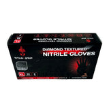 BLACK NITRILE GLOVES 8 MIL EX STRONG PPE TATTOOIST MECHANIC LATEX & POWDER FREE