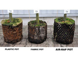 4 x AirRap Plastic Air-Rap Vented Pot Plant Air Pruning Container Pots Hydro