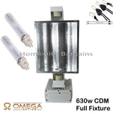 315w 630w CDM CMH Digital Omega Ballast FULL FIXTURE 3000k or 4000k Hydroponics