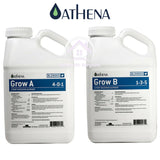 ATHENA BLENDED LINE - Grow A+B, Bloom A+B, 2 Part Feed Nutrients 3.8Ltr Bottles