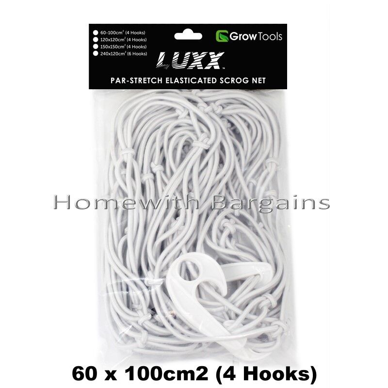 LUXX Scrog Net Elasticated Heavy Duty Grow Tent Room Mesh Netting Plant Support