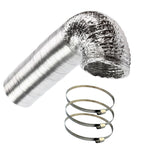 5" PRO Air Odour Control Kit: Vortex Extractor In-Line Fan Carbon Filter Ducting