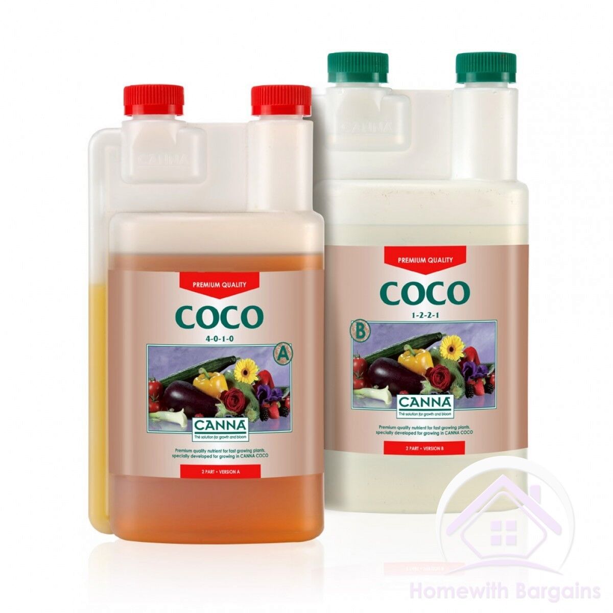Canna Coco A+B 1L 5L 10L Grow & Flower Plant Food Nutes Nutrients Hydroponics