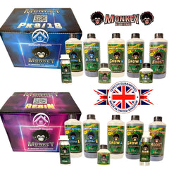 MONKEY NUTRIENTS STARTER PACK Complete Kit Grow to Bloom Soil or Coco Plant Feed