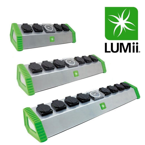 LUMii 4, 6, 8 Way Socket Contactor Grow Lights Timer 26 Amps Relay Hydroponics