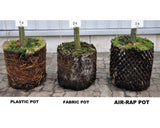 4 x AirRap Plastic Air-Rap Vented Pot Plant Air Pruning Container Pots Hydro