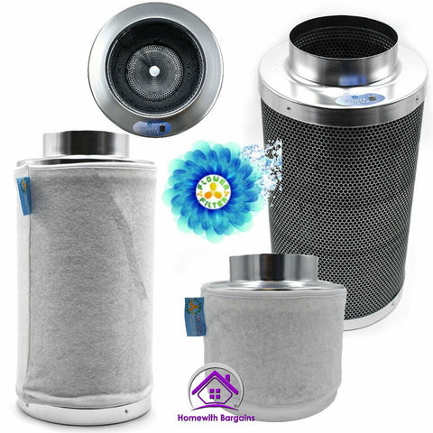 Carbon Filter PRO FLOWER FILTER Air Odour Control Ventilation 4" 5" 6" 10" 12"