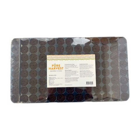 Pure Harvest Coco Peat 8 Plugs, Tray of 104 Propagation Plug NPK INFUSED
