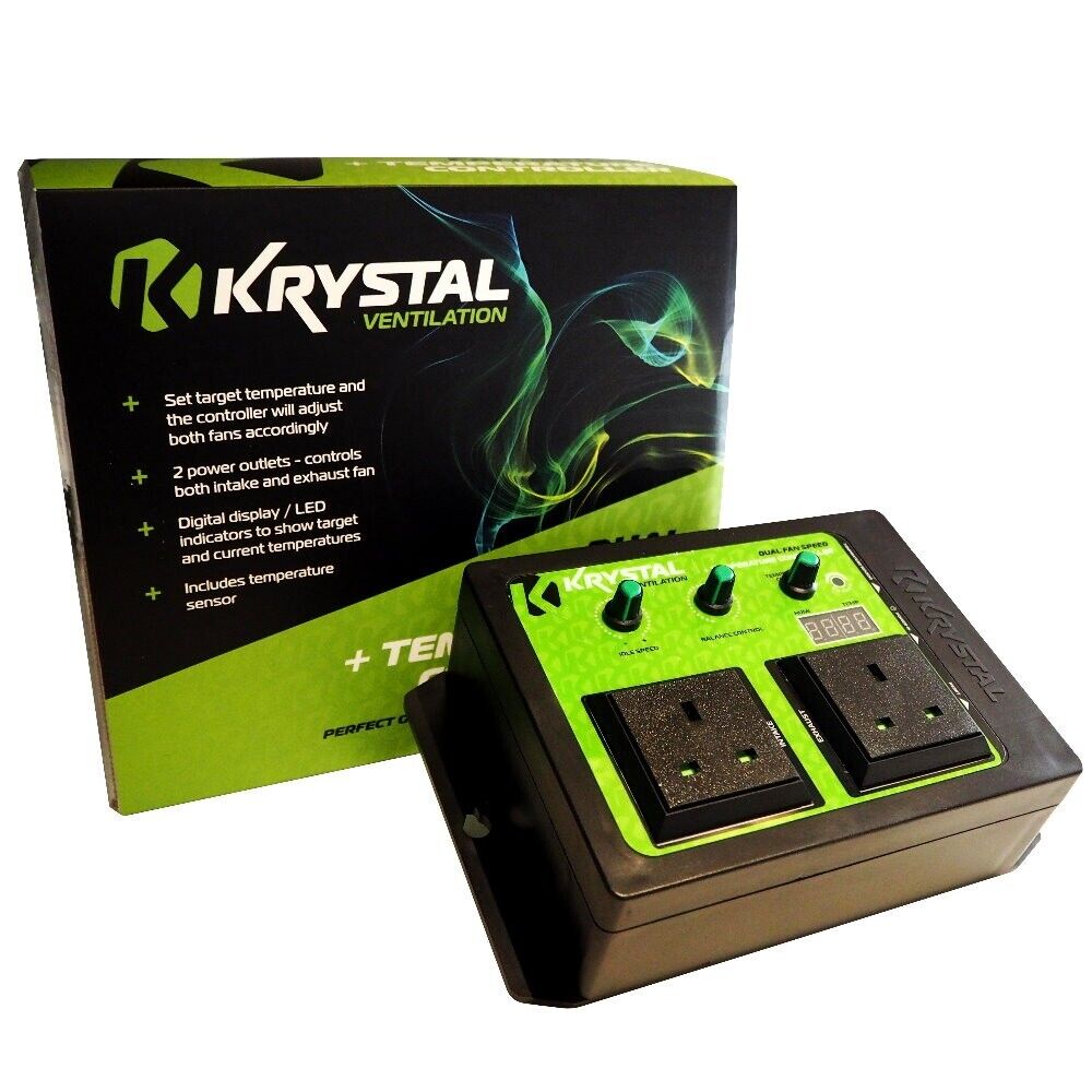 Krystal Dual Fan Speed Controller Thermostatic Fan Speed Controller Cl ...