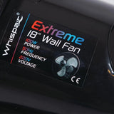 2 x WHISPAIR Extreme Fan Heavy Duty Wall Mounted Fans TWIN PACK 100w 3 Speed