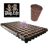 COCO PEAT PLUGS NPK INFUSED by PLUG LIFE Propagation Starter Cubes Tray of 104