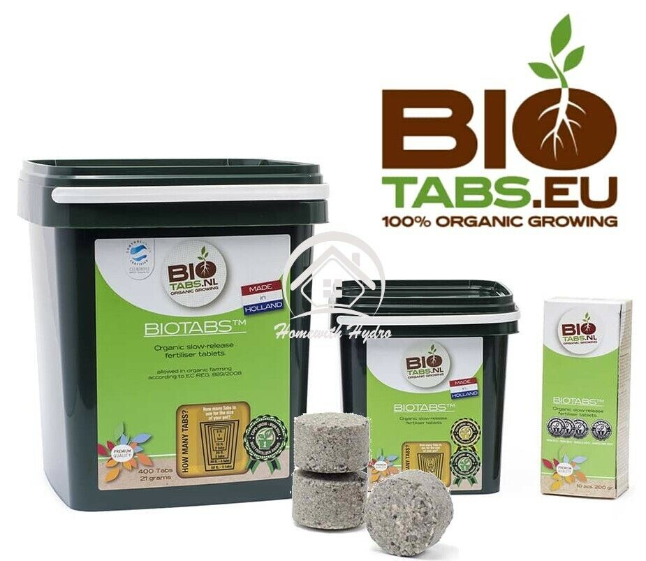 BioTabs Organic Grow Slow Release Fertiliser Tablets (NPK: 12-8-8)  ALL IN ONE