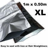 XL Heat Seal Pouch Smell Xray Proof Aluminium Foil Bag Hydroponics Herbs Crop