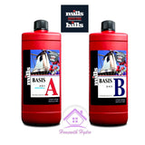 Mills Nutrients Basis A & B Plant Feed: Soil, Coco, Hydroponics - 1L, 5L, 10L