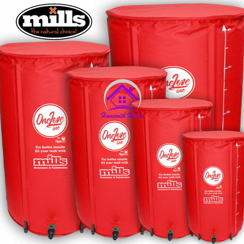 MILLS RED FLEXITANK Portable Water Butt Tank Collapsible Compact SPECIAL EDITION