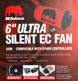 RHINO ULTRA SILENT EC ACOUSTIC FAN Air Speed Control Ventilation 6" 8" 10" 12"