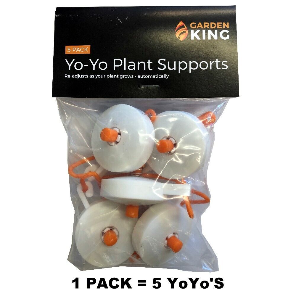 Yo-Yo Plant Supports Retractable YoYo Bungee Hangers with Stopper Hydroponics