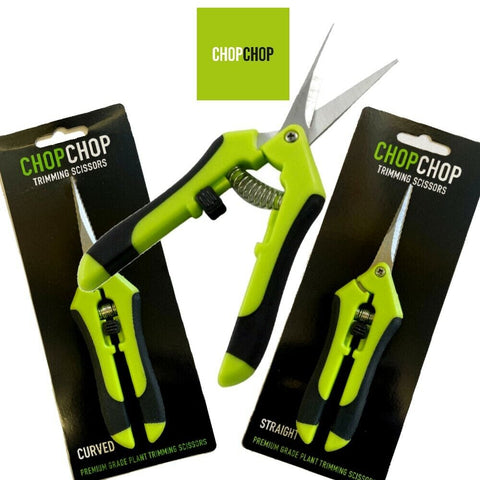 BUD TRIMMING LEAF SNIPS SCISSORS CURVED or STRAIGHT RAZOR SHARP HYDROPONICS