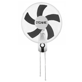 White 16" Wall Mounted Oscillating Fan 40cm 3 Speed Setting CYCLONE Air Cooling
