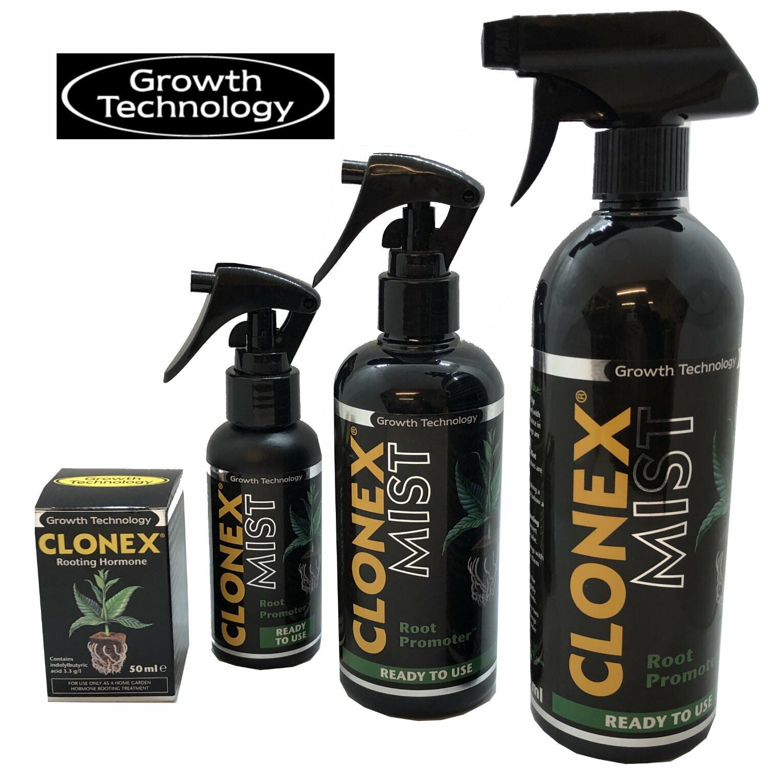 CLONEX MIST or GEL Rooting Hormone for Cuttings Propagation Growing Hydroponics