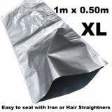 XL Heat Seal Pouch Smell Xray Proof Aluminium Foil Bag Hydroponics Herbs Crop