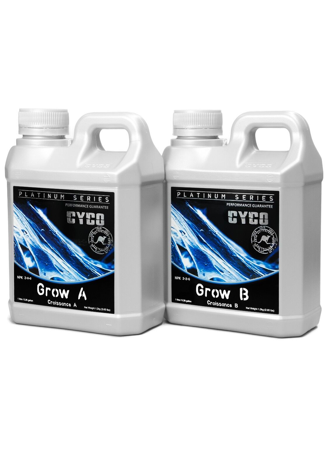 CYCO Platinum Series Hydroponics Nutrients 1L & 5L Grow A+B Bloom Flower Swell