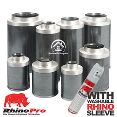 Carbon Filter RHINO PRO 4" 5" 6"   includes SLEEVE Odour Control Hydro