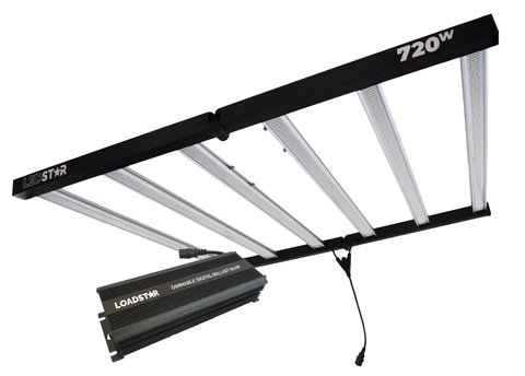 LOADSTAR  720w LED 6 Bar Fixture Full Spectrum Grow/Flower Dimmable Ballast 3.2u