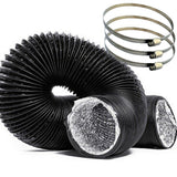 8" PRO Air Odour Control Kit: In-Line Extractor Fan Carbon Filter Combi Ducting