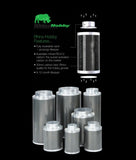 Carbon Filter RHINO HOBBY 4" 5" 6" 8" 10"  Air Odour Control Hydroponics