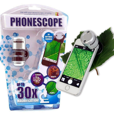 Mobile Phone Magnifying Microscope x30 Zoom Plants Leaves Spider Mite Thrip Bugs