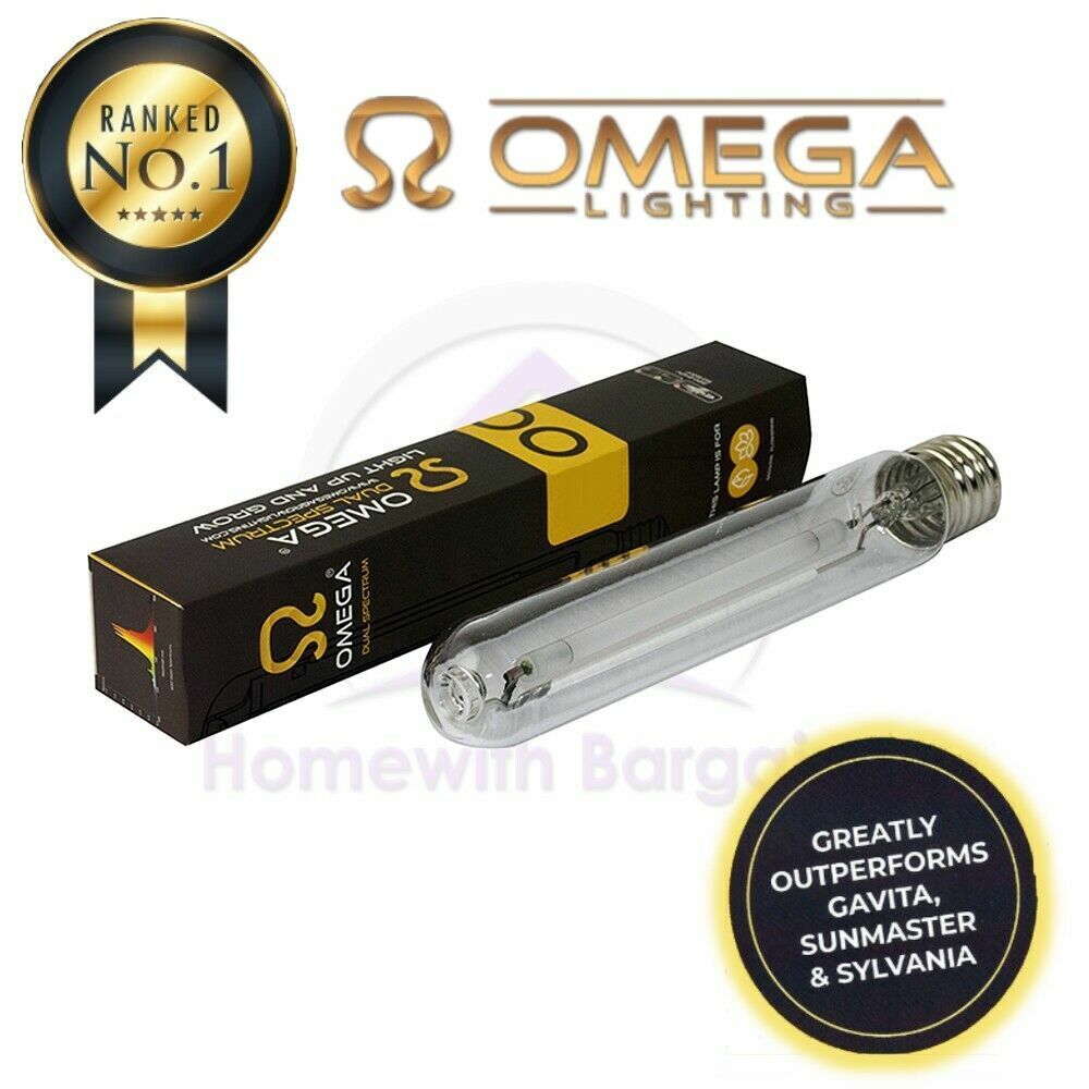 600w Omega HPS Dual Spectrum "Grow & Flower Lamp" E40 Light Bulb Hydroponics