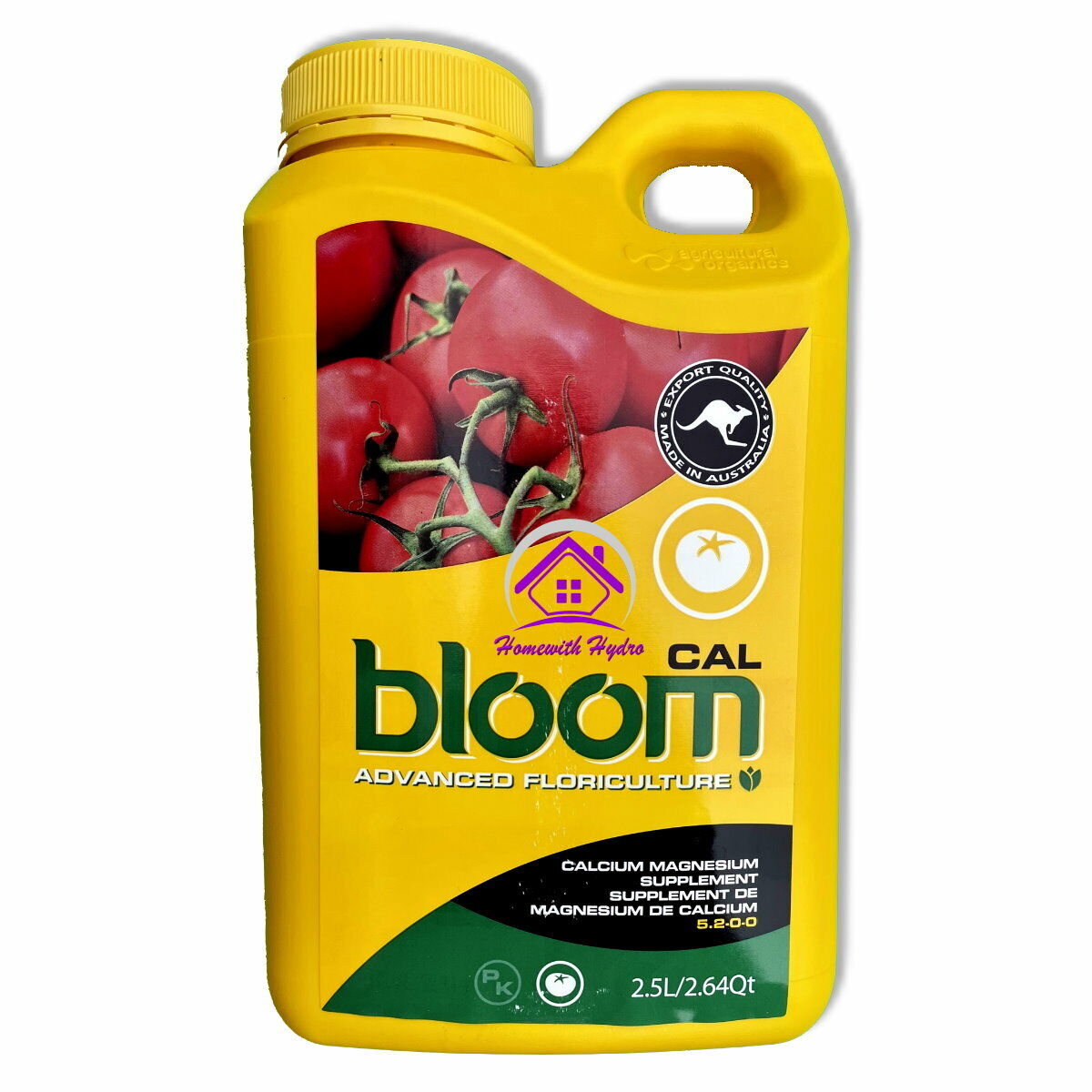 Advanced Floriculture Bloom CAL MAG 2.5L YB Yellow Bottle CalMag Hydroponics