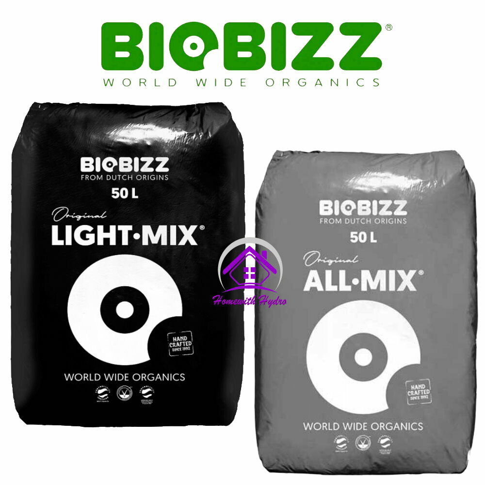 BIOBIZZ All Mix or Light Mix 50L Organic Potting Soil Compost Grow HYD