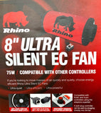RHINO ULTRA SILENT EC ACOUSTIC FAN Air Speed Control Ventilation 6" 8" 10" 12"