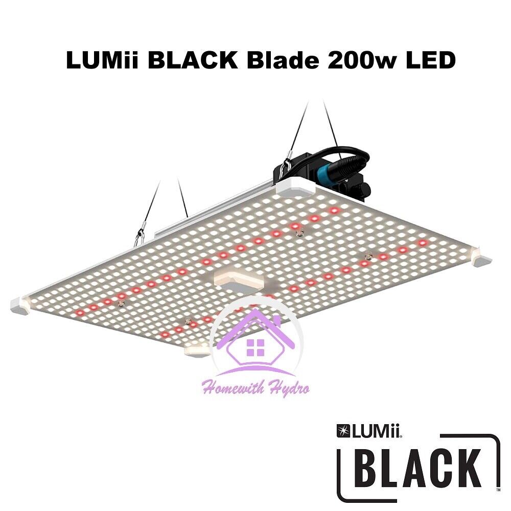 LUMii BLACK BLADE 200w LED Grow Light - Hydroponics