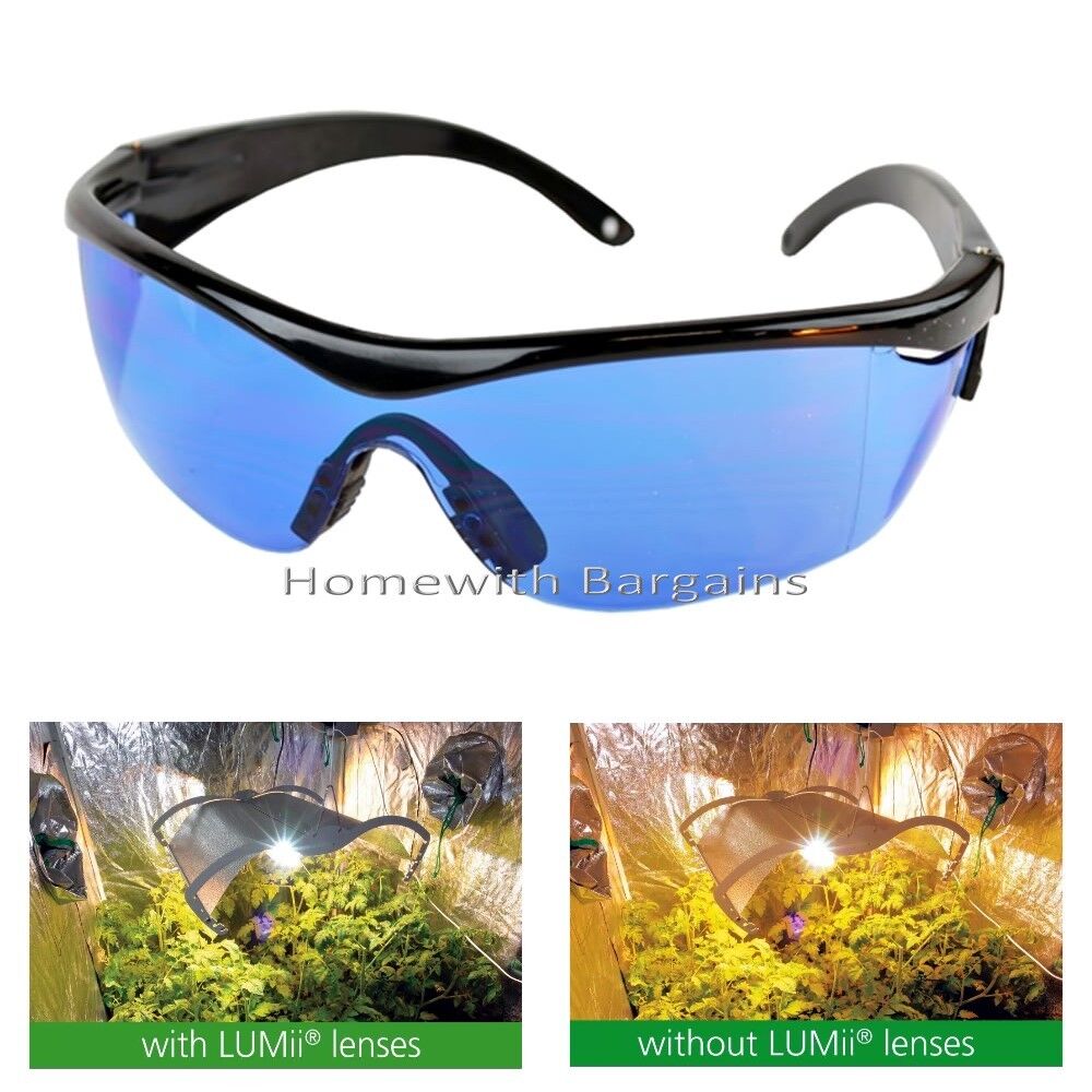 LUMii Grow Room Glasses Growroom Lenses Hydroponics Daylight Vision Anti Glare