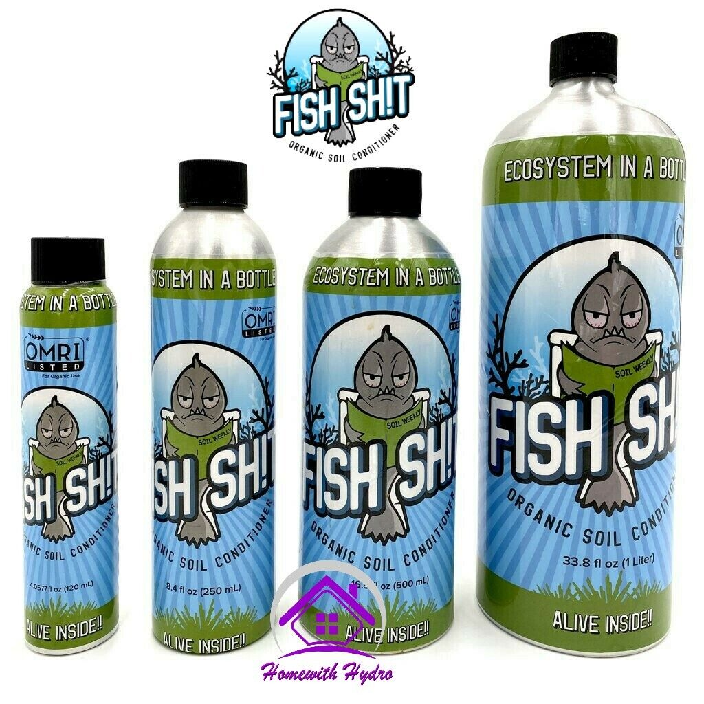 FISH SH!T Organic Soil Conditioner Fish Heads 120ml 250ml 500ml 1L Hydroponics