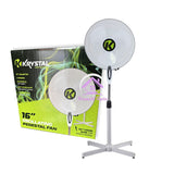 Krystal 16” Oscillating Pedestal Fan (Cross X Base)