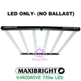 MAXIBRIGHT VARIDRIVE 720w LED 6 Bar Fixture Grow Light Hydroponic Full Spectrum