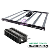 MAXIBRIGHT VARIDRIVE 720w LED 6 Bar Fixture Grow Light Hydroponic Full Spectrum